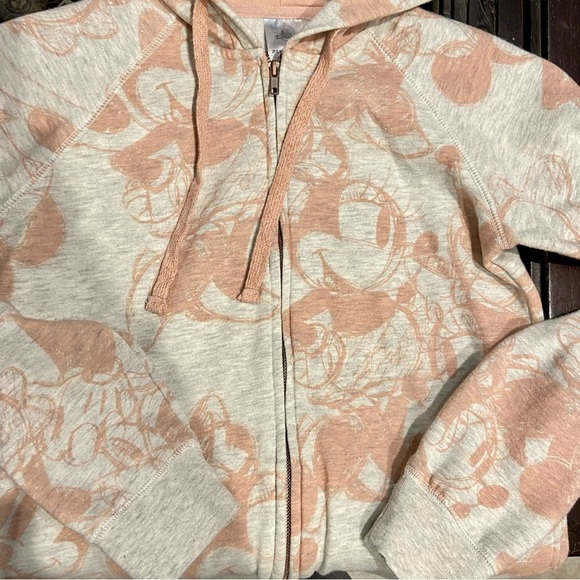 Disney Parks Minnie Mouse Hoodie with Ears and Bow Full ZipUp Side Pockets Small - Picture 3 of 12
